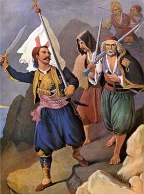 Petros Mavromichalis raises Messinia in revolt,  by Peter von Hess.